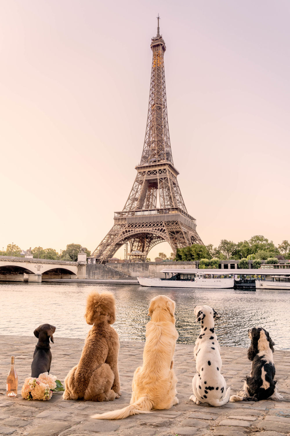 Photography by Gray Malin of Seine River Sunset, Paris