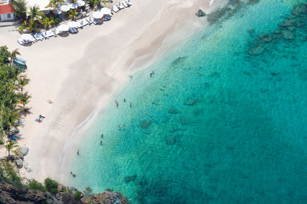 Photography by Gray Malin of Shellona Swimmers, St. Barths