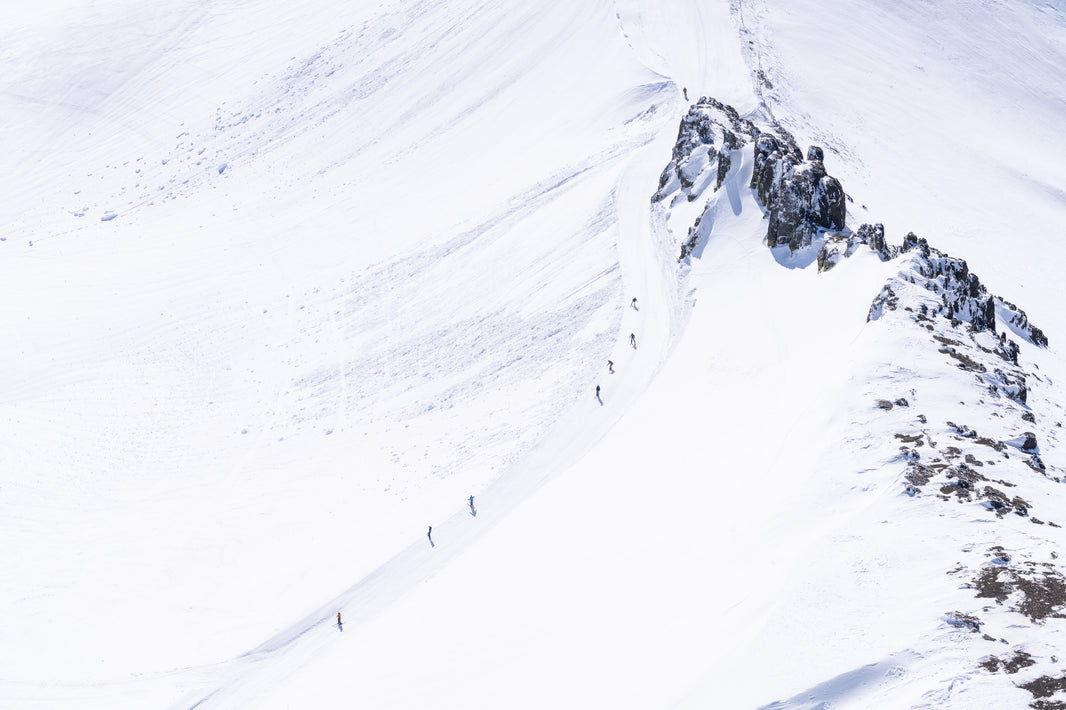 Photography by Gray Malin of Siberia Skiers, Palisades, Lake Tahoe