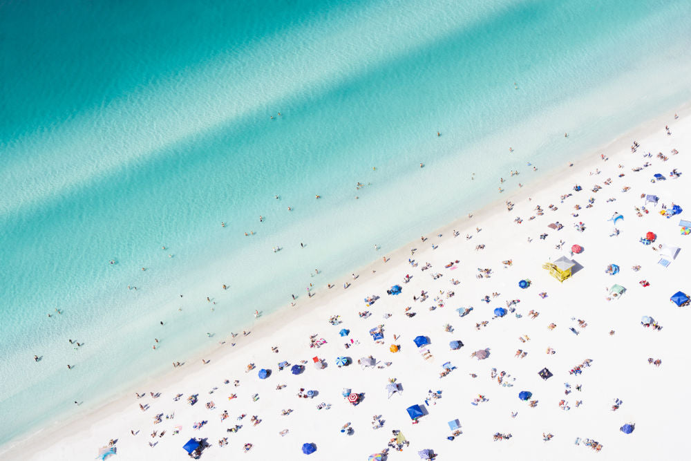 Photography by Gray Malin of Siesta Key Sunbathers, Florida