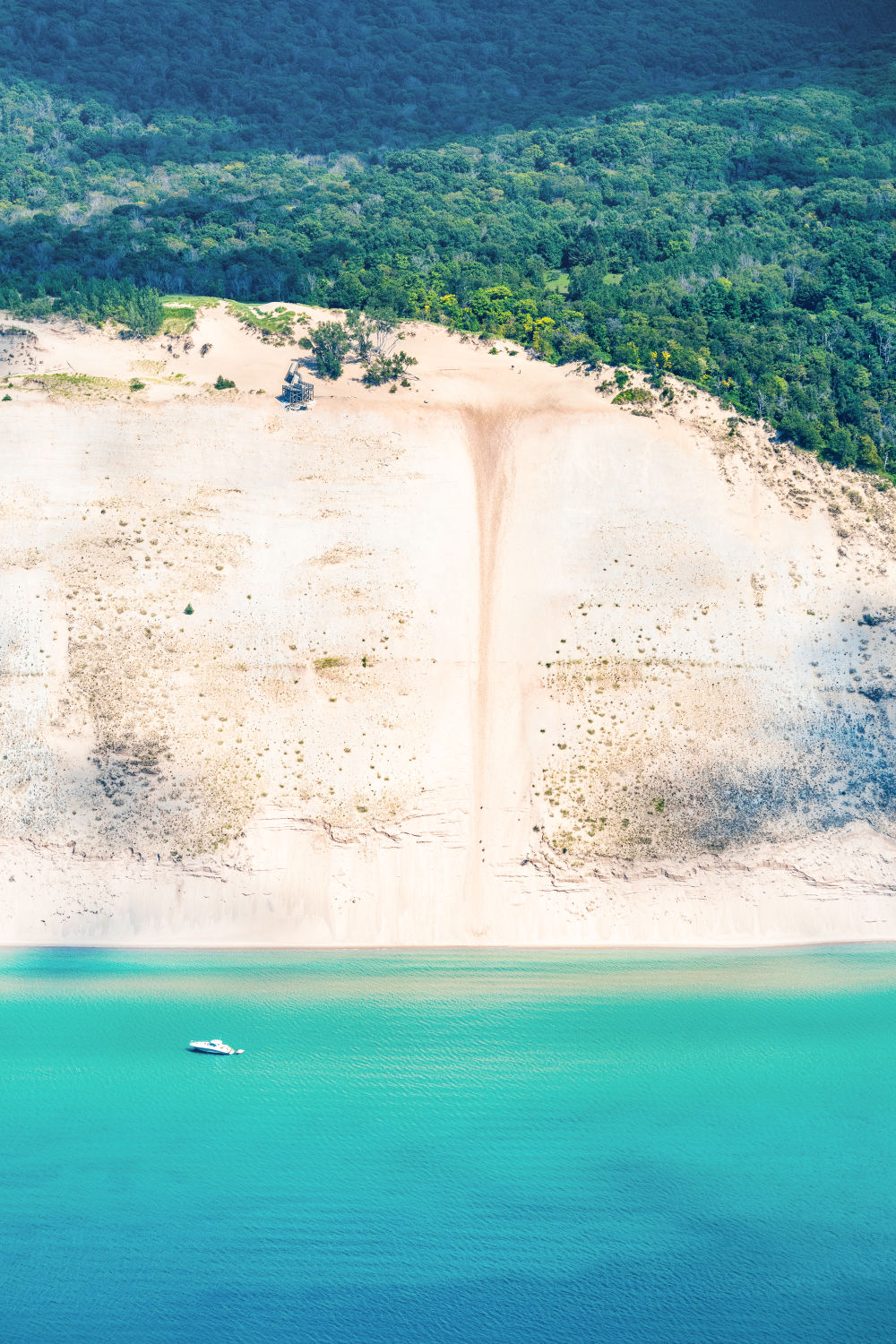 Photography by Gray Malin of Sleeping Bear Dunes Vertical, Lake Michigan