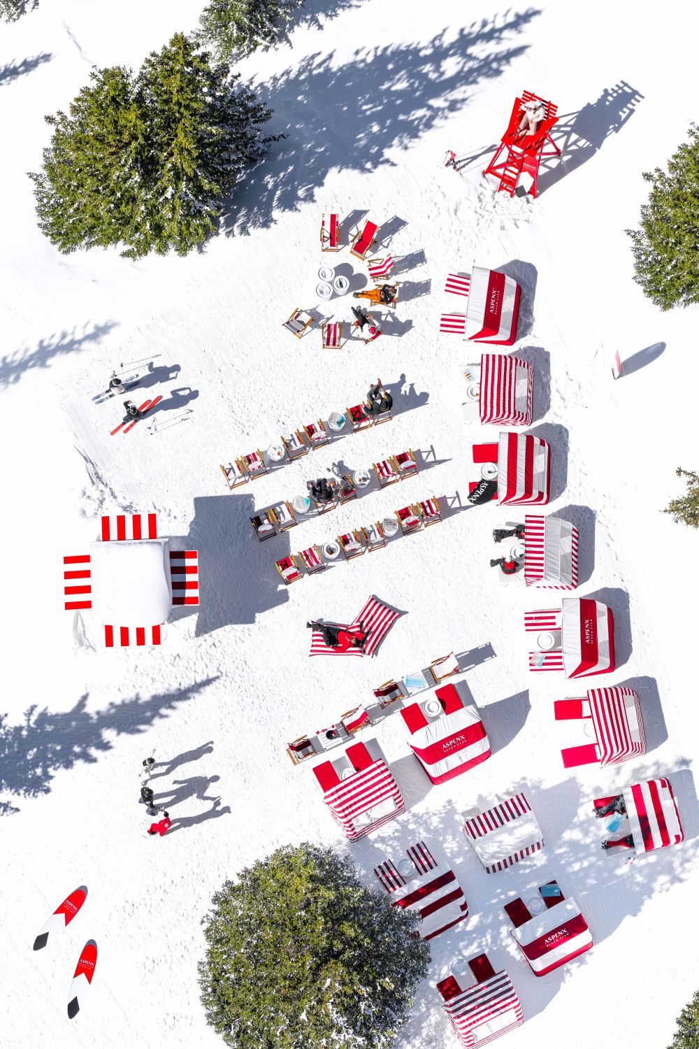 Photography by Gray Malin of Snow Beach, Aspen