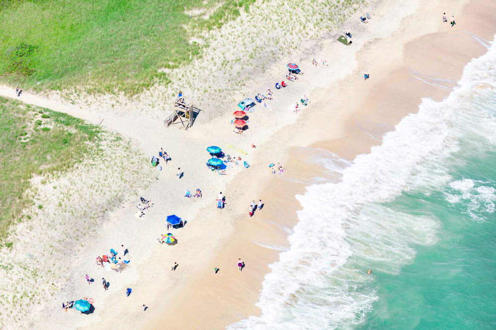 Photography by Gray Malin of South Beach, Martha's Vineyard