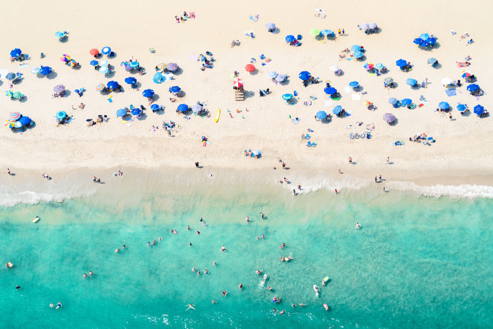 Photography by Gray Malin of Spring Lake Beach Day, New Jersey