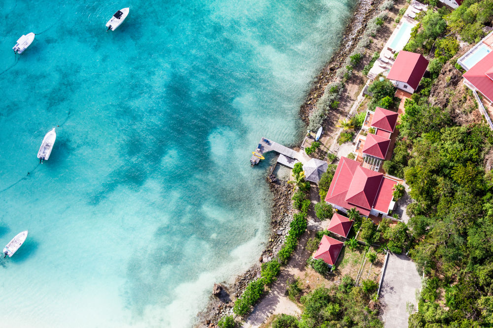 Photography by Gray Malin of St. Jean Villa, St. Barths