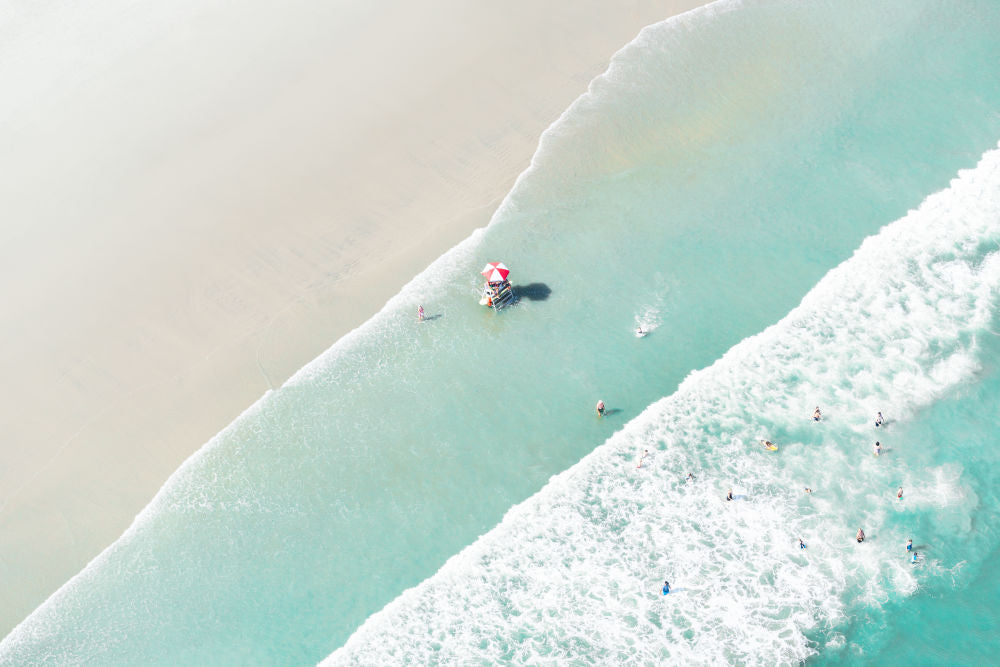 Photography by Gray Malin of Stone Harbor Beach Lifeguard, New Jersey