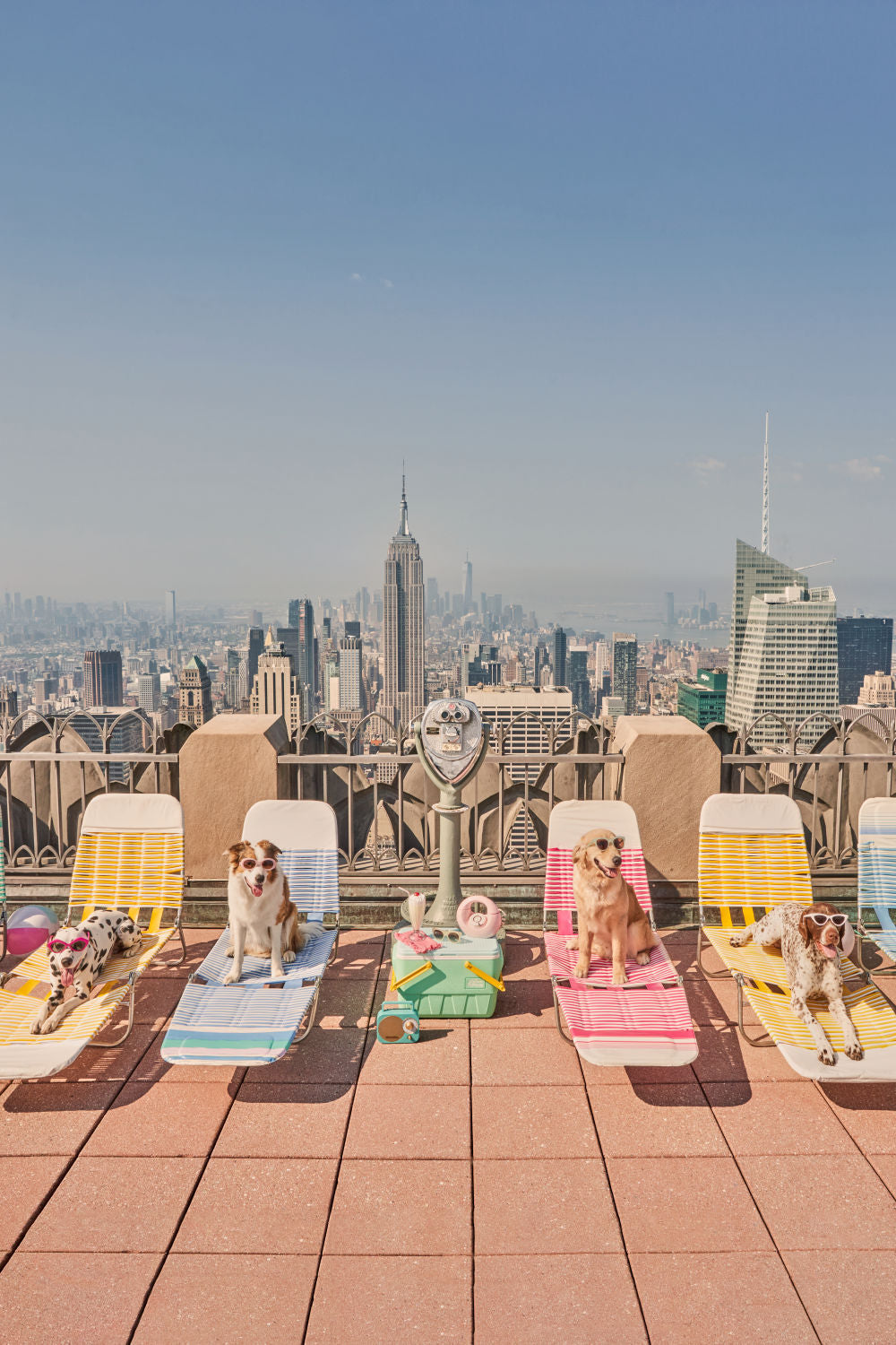 Photography by Gray Malin of Sunbathers Vertical, Top of The Rock
