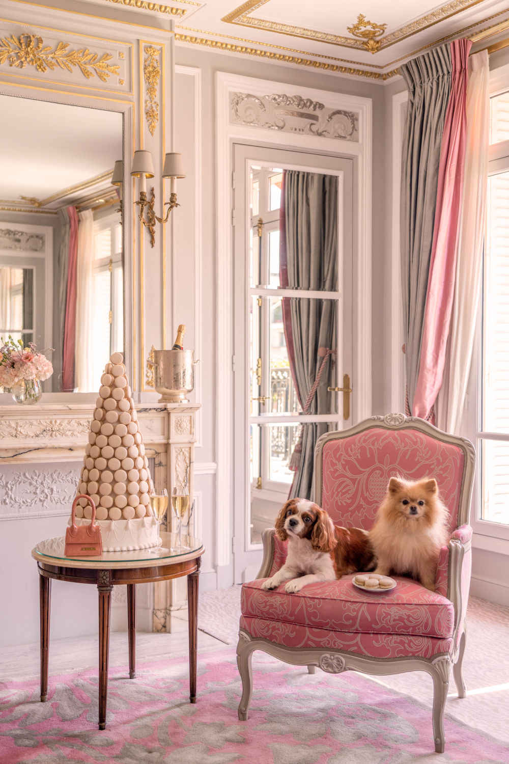 Photography by Gray Malin of Sweet Treats in the Prestige Suite, Hôtel Plaza Athénée