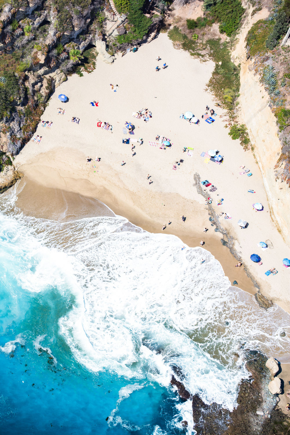 Photography by Gray Malin of Table Rock Beach, Laguna Beach