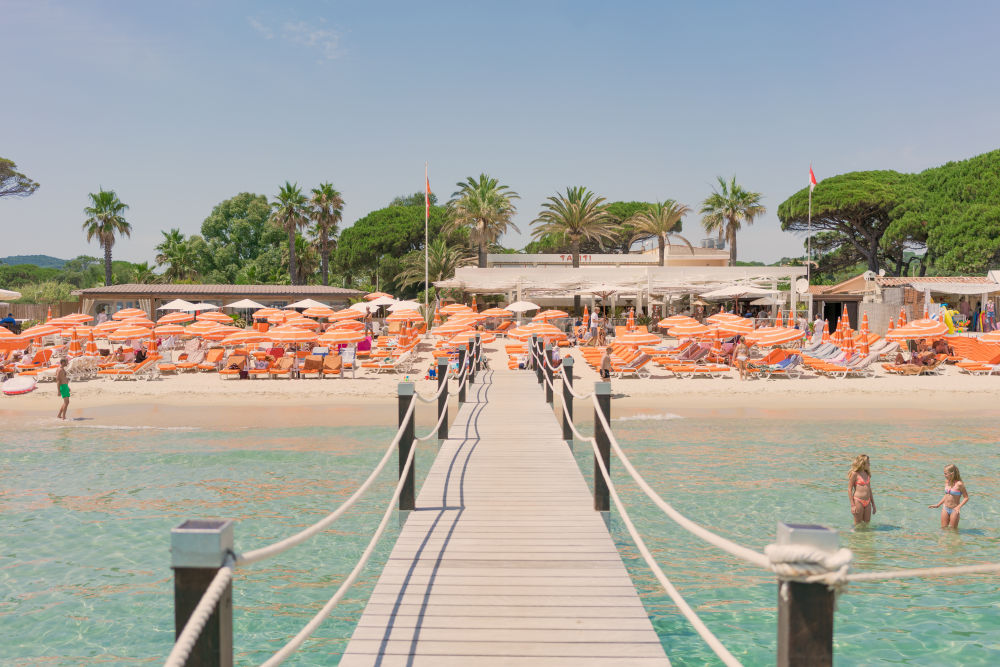 Photography by Gray Malin of Tahiti Club, St. Tropez