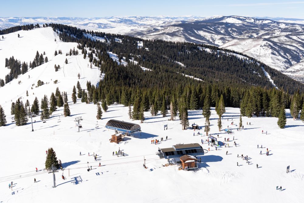 Photography by Gray Malin of Teacup and Sun Up Express, Vail