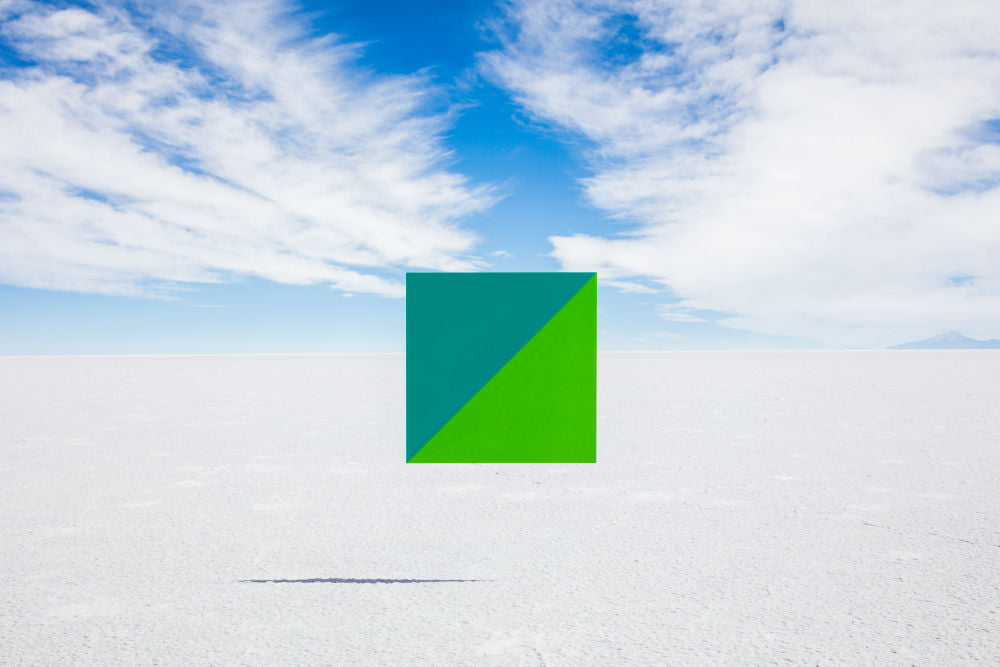 Teal and Green Square