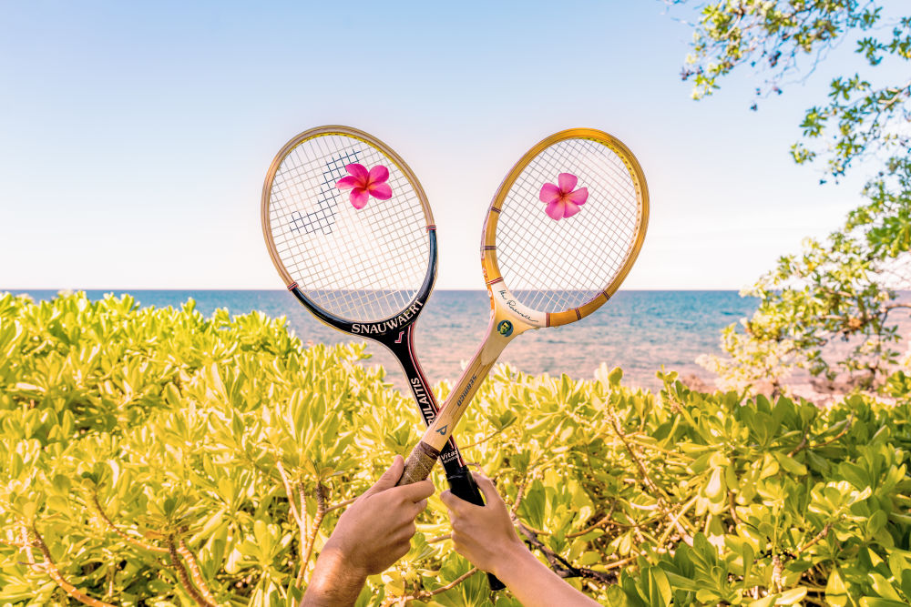 Photography by Gray Malin of Tennis Match, Mauna Kea