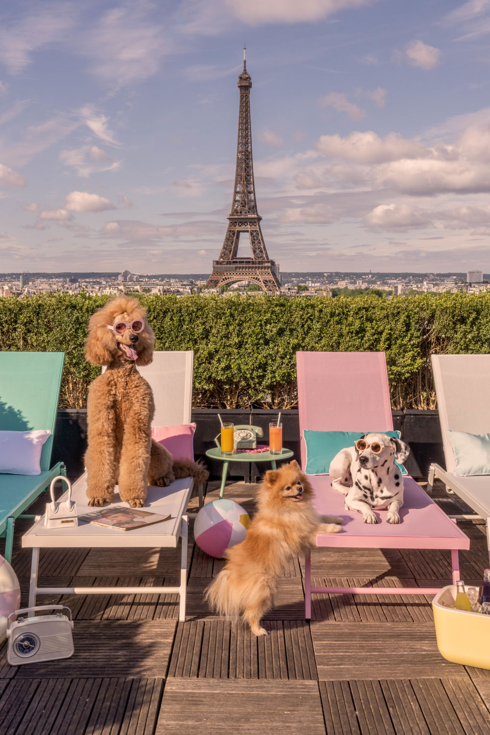 Photography by Gray Malin of Terrasse Sunbathers Vertical, Hôtel Plaza Athénée