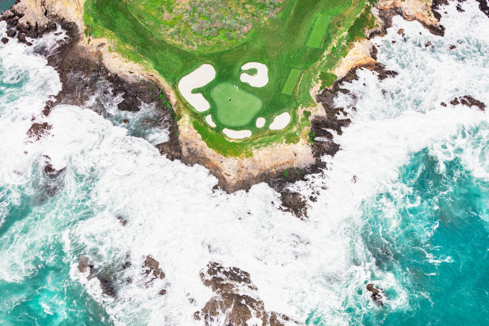 Photography by Gray Malin of The 7th Green, Pebble Beach Golf Links