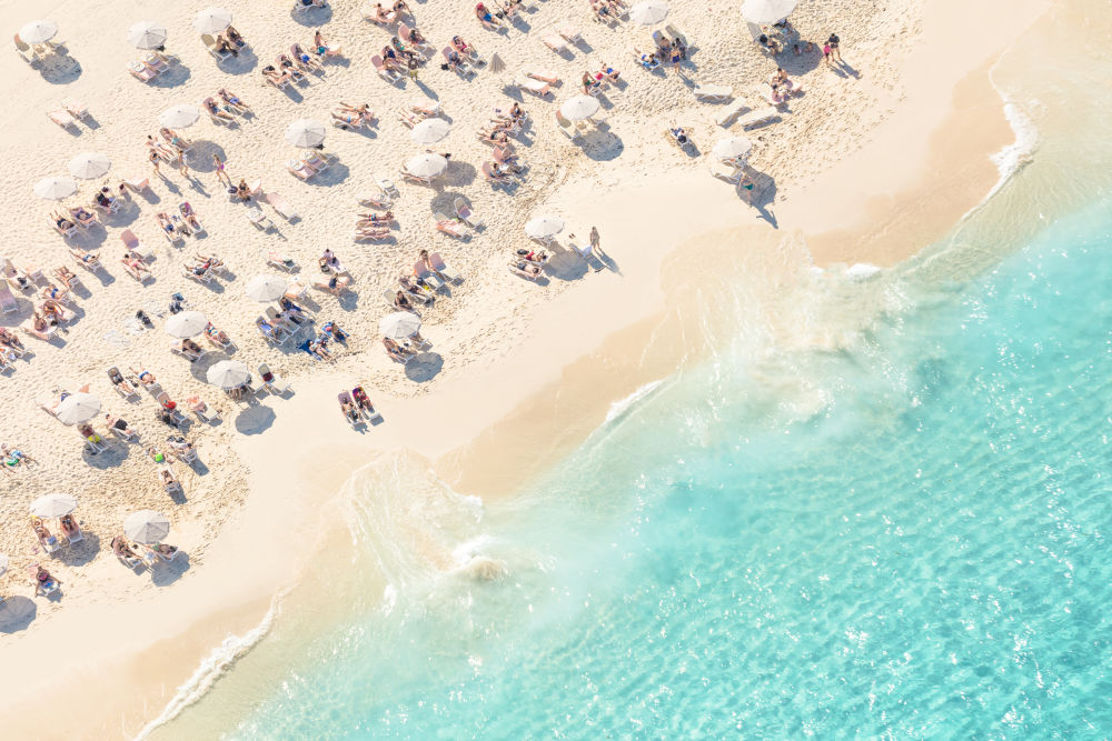 Photography by Gray Malin of The Beach Club Diagonal, Bahamas