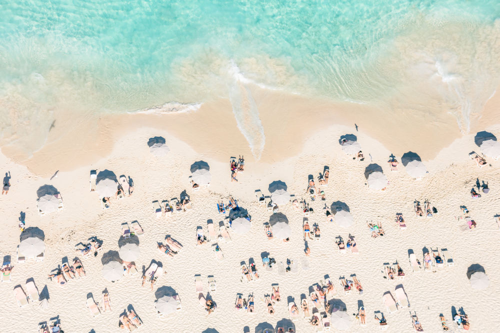 Photography by Gray Malin of The Beach Club, Bahamas