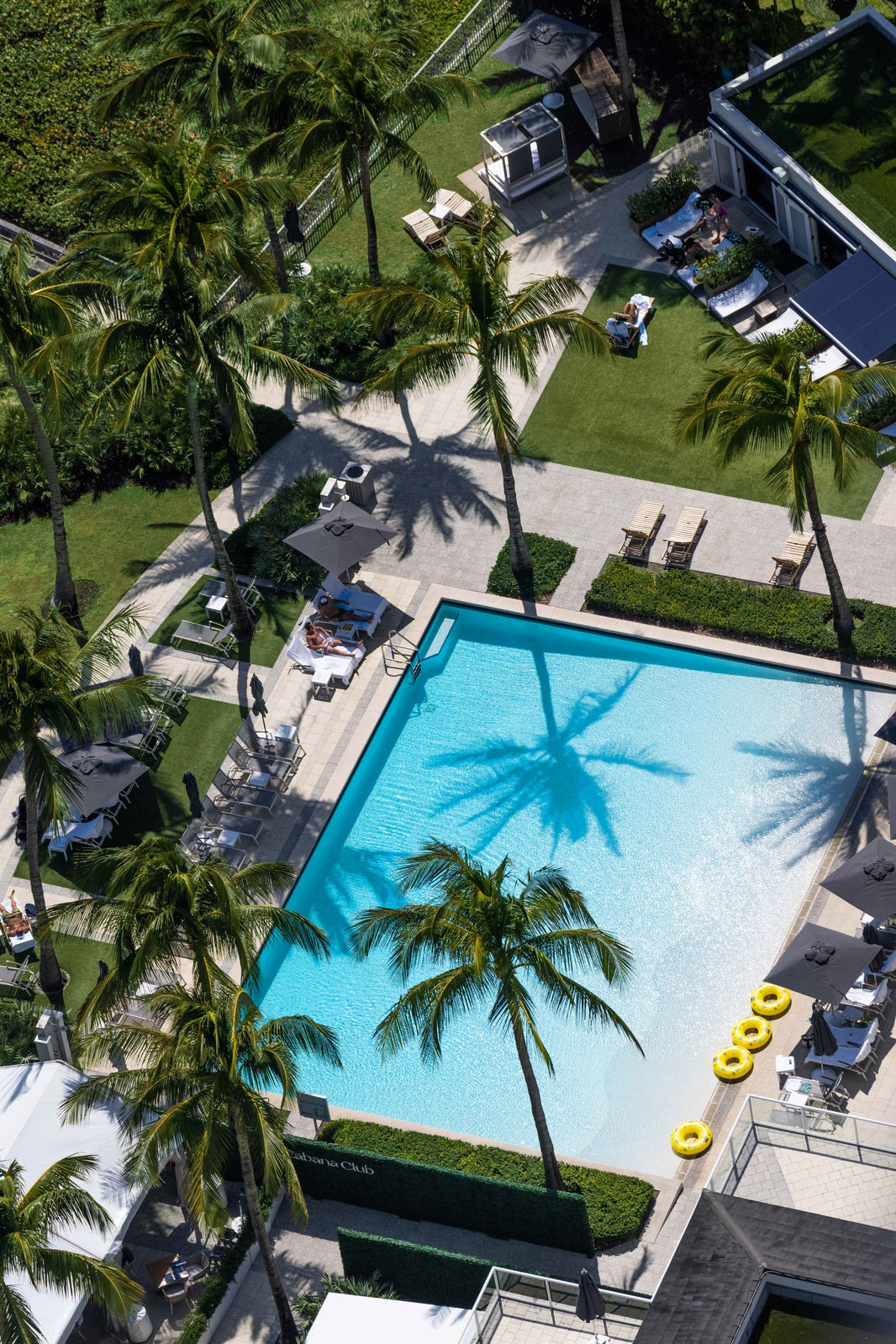 Photography by Gray Malin of The Boca Raton Beach Club Cabana Club, Boca Raton