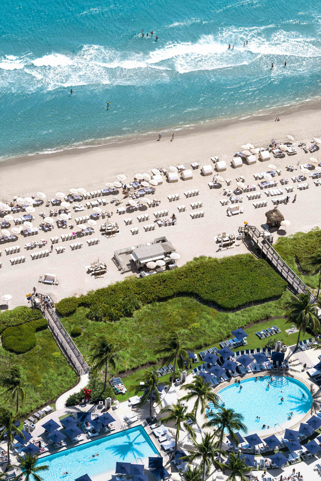 Photography by Gray Malin of The Boca Raton Beach Club Pools, Boca Raton