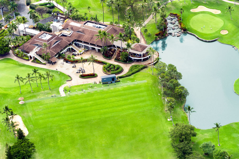 Photography by Gray Malin of The Driving Range, Ko Olina Golf Club, Oahu
