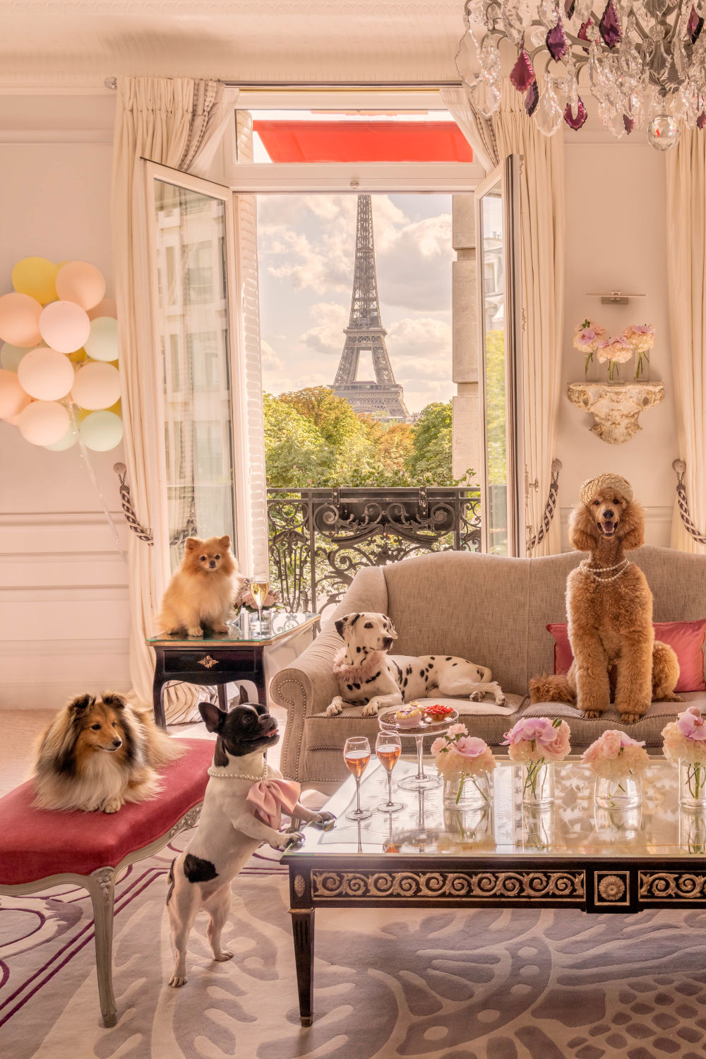Photography by Gray Malin of The Eiffel Suite View, Hôtel Plaza Athénée