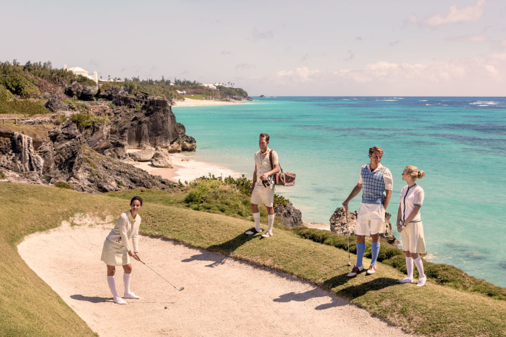 Photography by Gray Malin of The Golfers, Mid Ocean Club