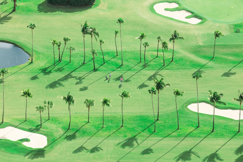 Photography by Gray Malin of The Golfers, Palm Beach