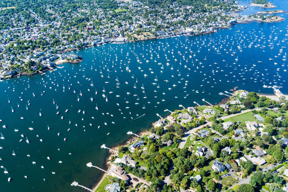 Photography by Gray Malin of The Harbor, Marblehead
