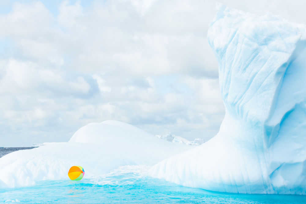Photography by Gray Malin of The Iceberg II, Antarctica