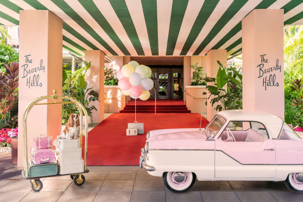 Photography by Gray Malin of The King Charles Cavalier, The Beverly Hills Hotel