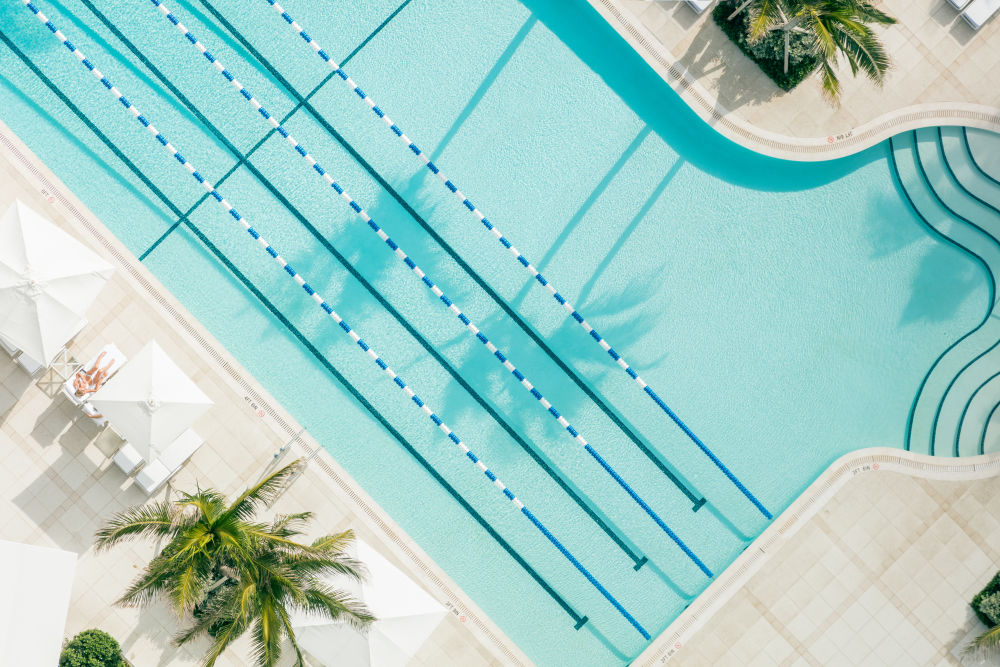Photography by Gray Malin of The Lap Pool, Palm Beach