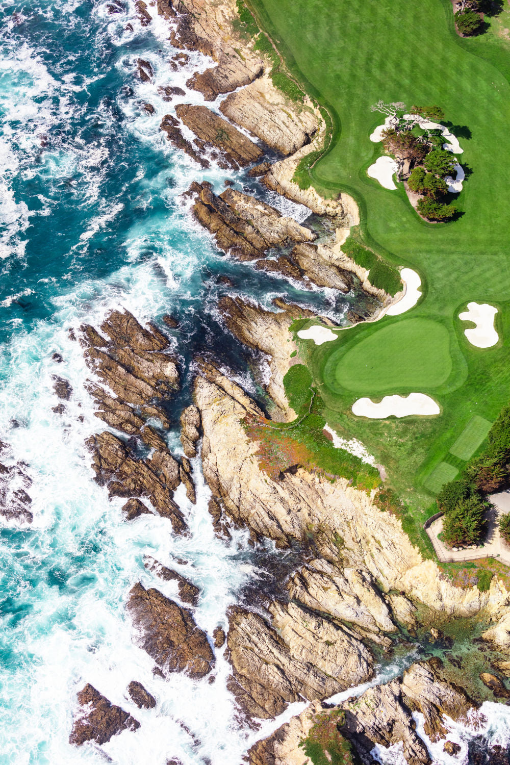 Photography by Gray Malin of The Private Golf Club Vertical, 17 Mile Drive