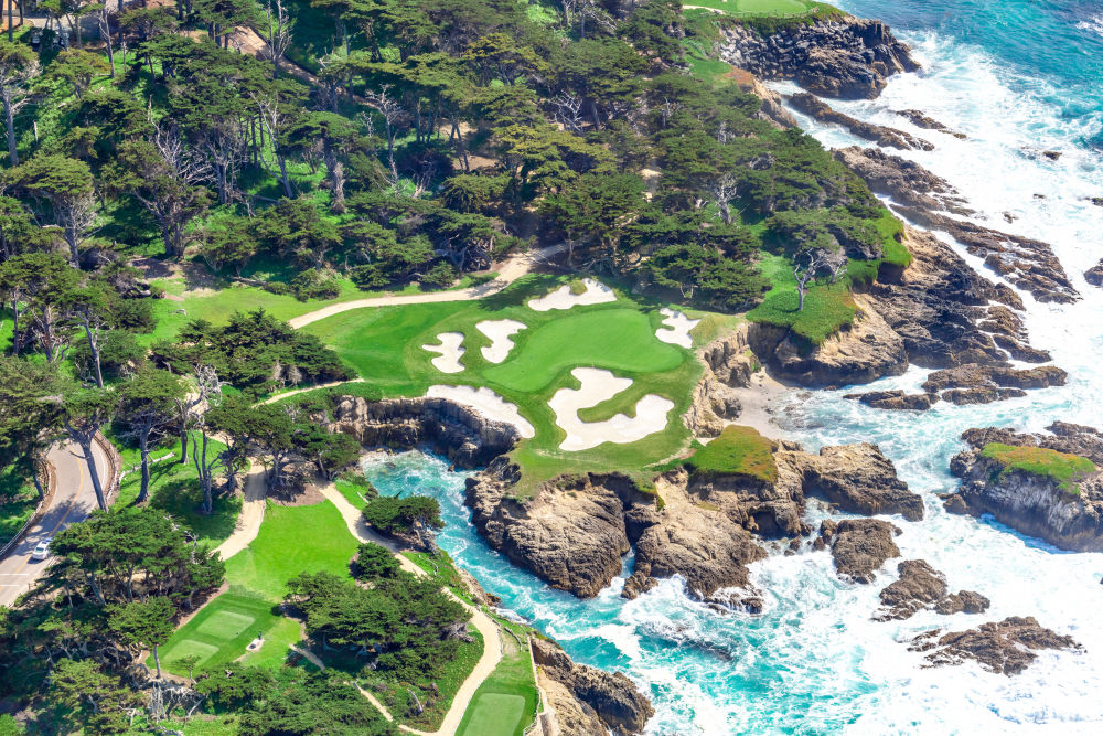 Photography by Gray Malin of The Private Golf Club, 17 Mile Drive