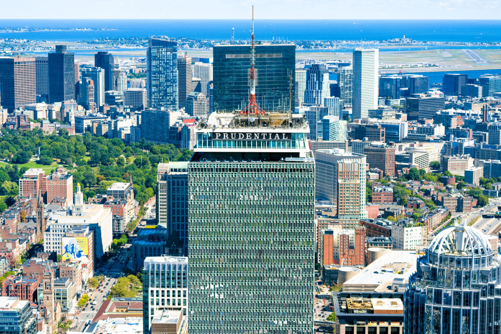 Photography by Gray Malin of The Prudential Building, Boston