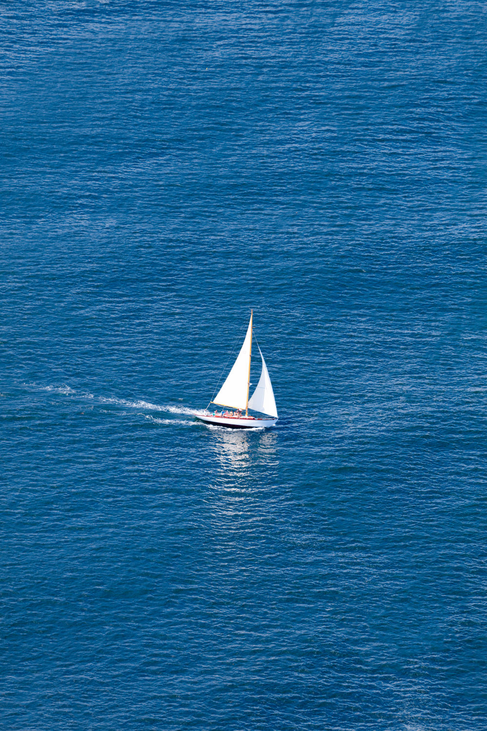 Photography by Gray Malin of The Sailboat Vertical, Maine