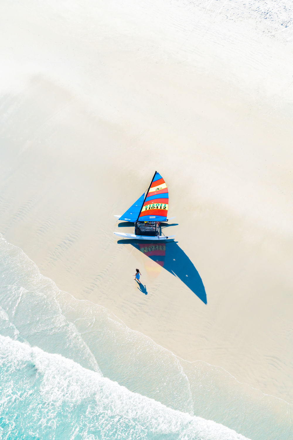 Photography by Gray Malin of The Sailboat, Hobie Cat Beach, Stone Harbor, New Jersey