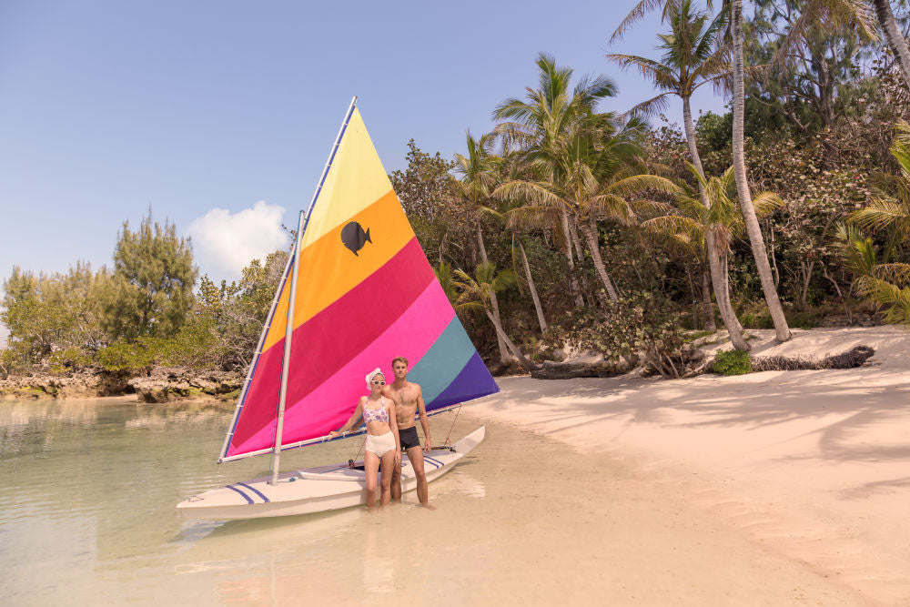 Photography by Gray Malin of The Sailing Couple, Tucker's Town