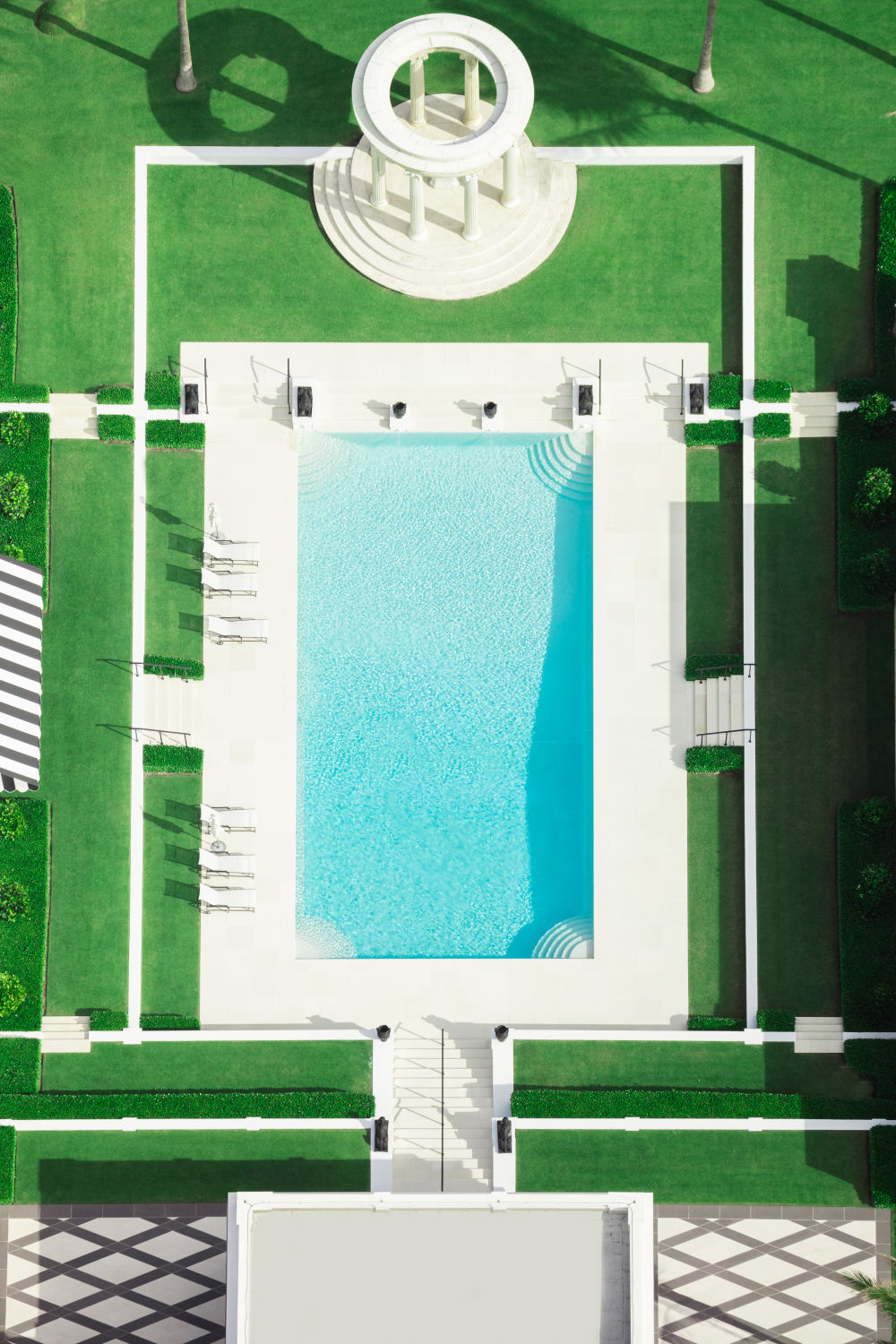 Photography by Gray Malin of The Swimming Pool, Palm Beach