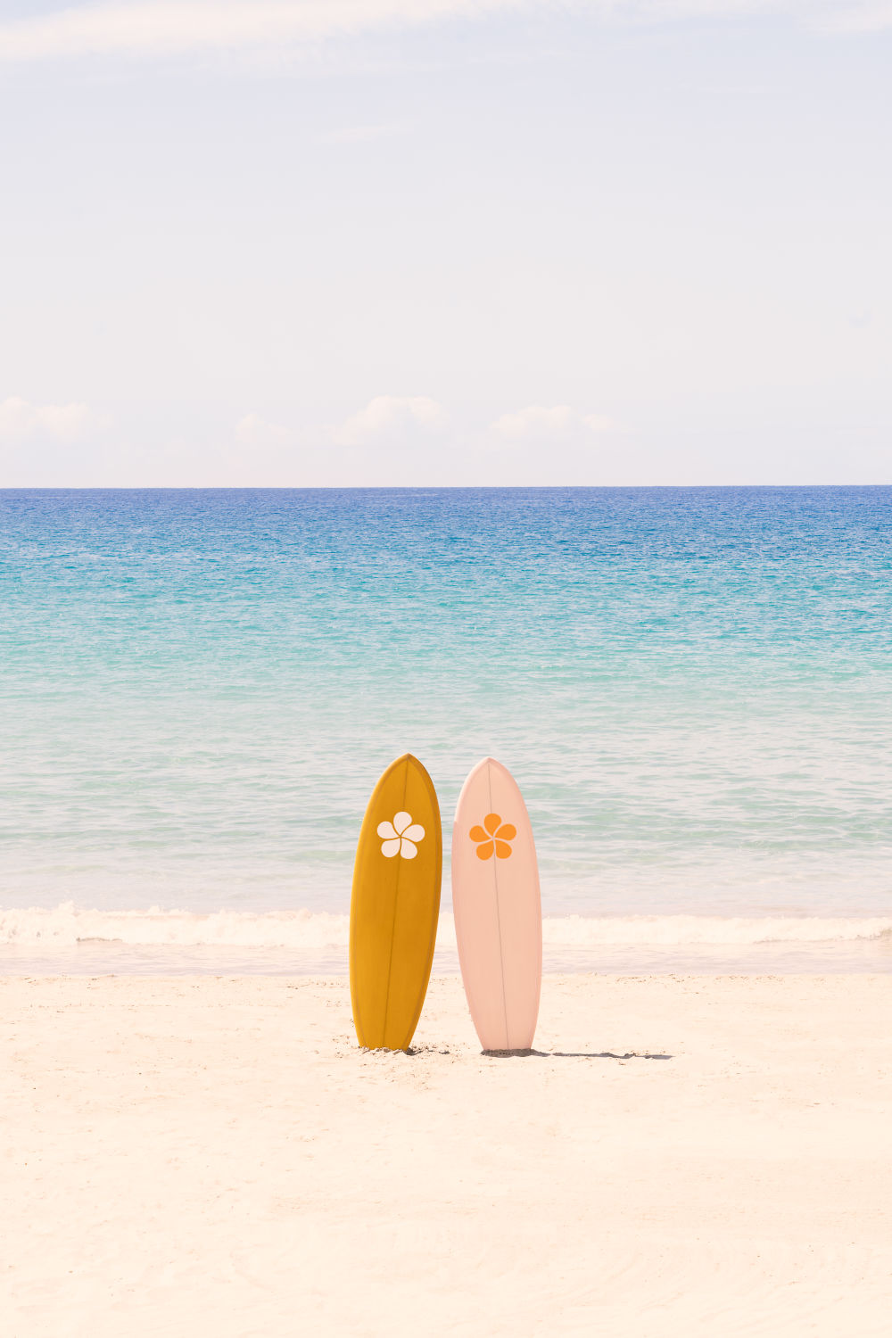 Photography by Gray Malin of Two Surfboards, Mauna Kea