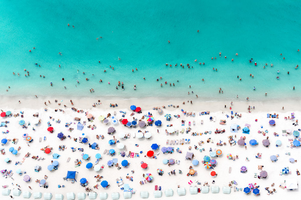 Photography by Gray Malin of Vanderbilt Beach Day, Naples, Florida