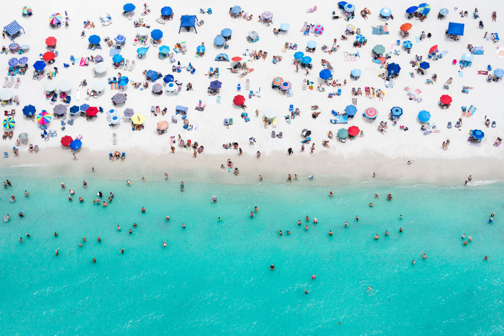 Photography by Gray Malin of Vanderbilt Beach, Naples, Florida