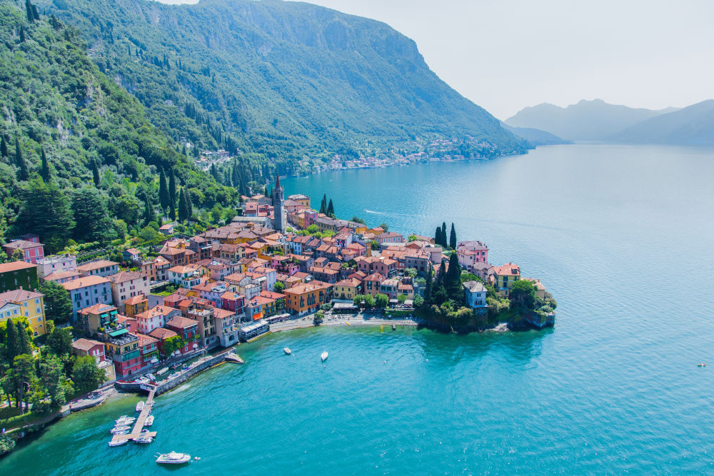 Photography by Gray Malin of Varenna, Lake Como