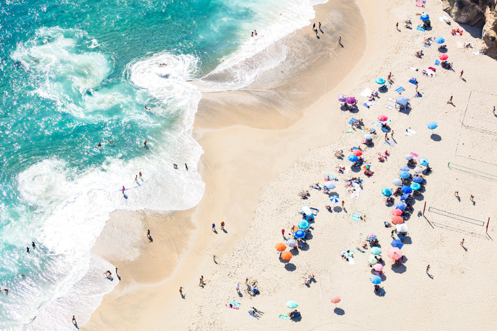 Photography by Gray Malin of Victoria Beach Diagonal, Laguna Beach