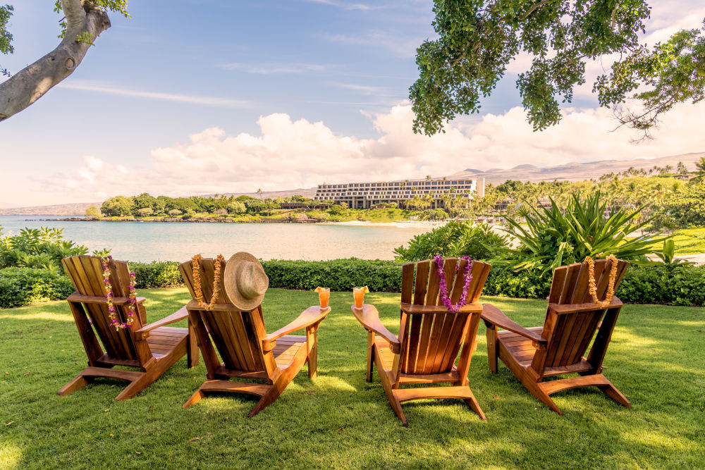 Photography by Gray Malin of View from the Rockefeller House, Mauna Kea
