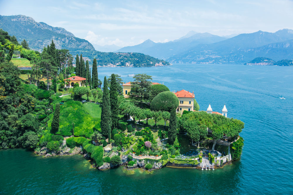 Photography by Gray Malin of Villa Balbianello, Lake Como