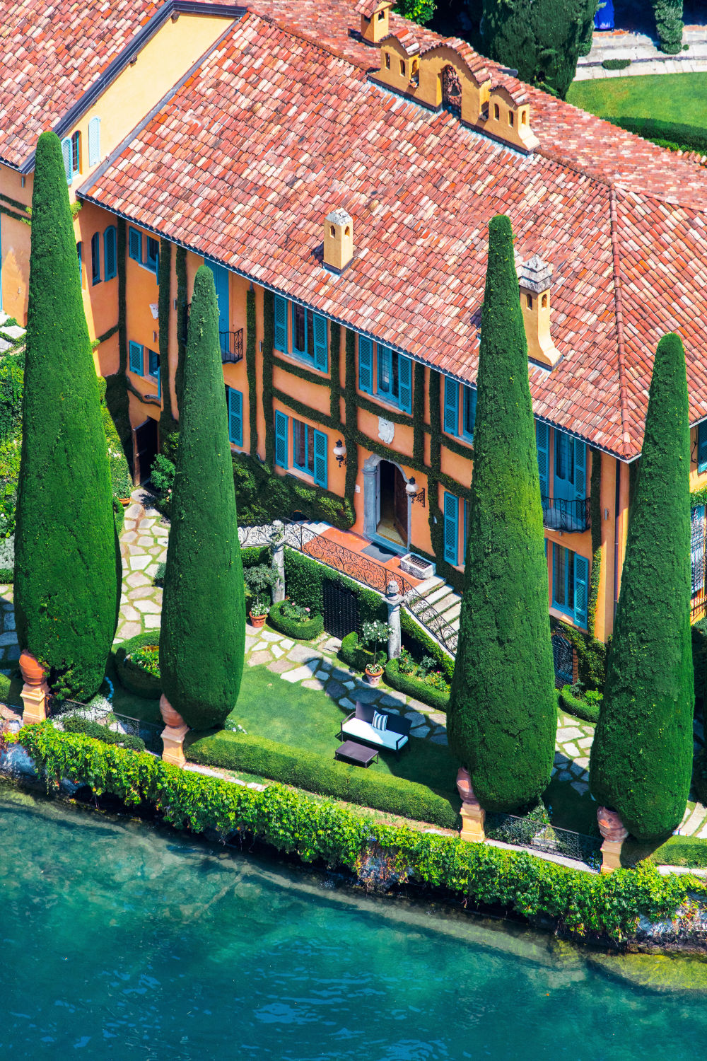 Photography by Gray Malin of Villa La Cassinella, Lake Como Vertical