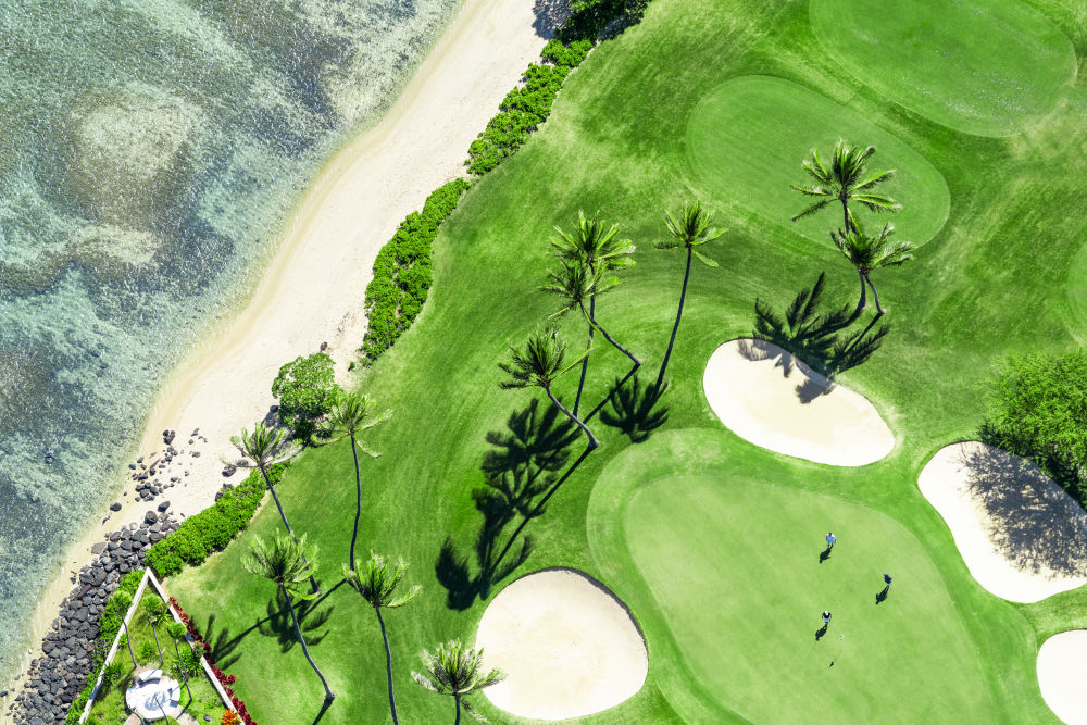 Photography by Gray Malin of Wa'alae Country Club, Oahu