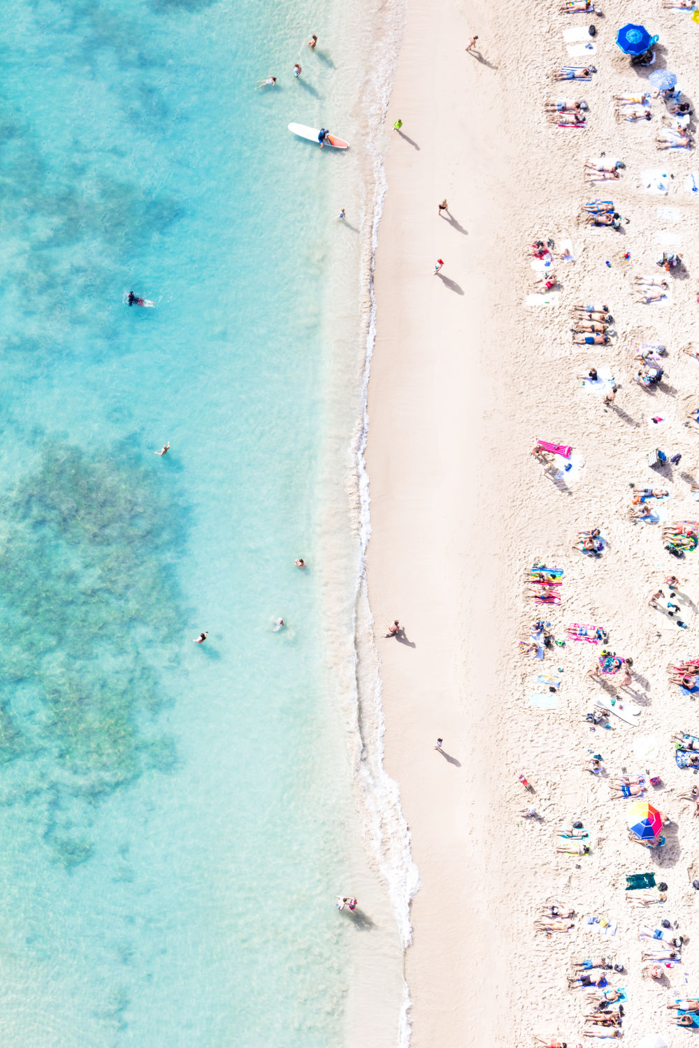 Photography by Gray Malin of Waikiki Beach Vertical
