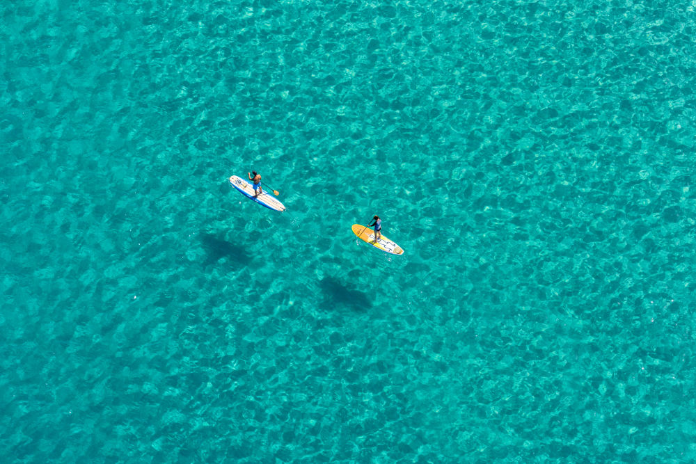 Photography by Gray Malin of Wailea Paddleboarders, Maui