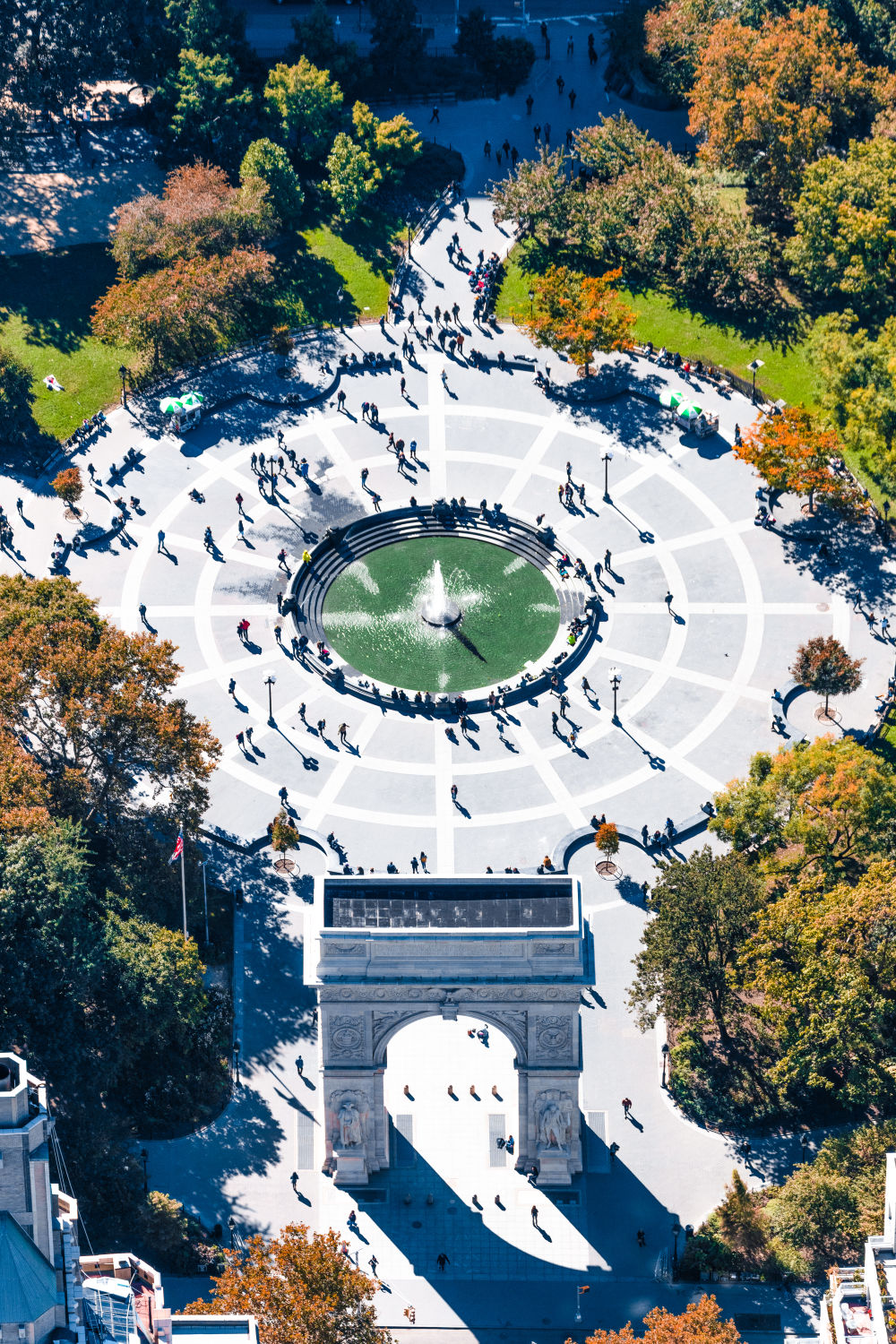 Photography by Gray Malin of Washington Square Arch, New York City